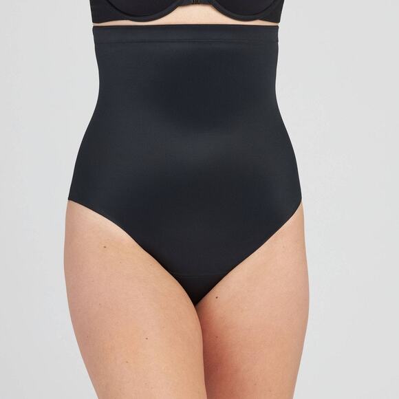 NWT ASSETS by SPANX Women's Flawless Finish High-Waist Shaping Thong Black M - Picture 1 of 9